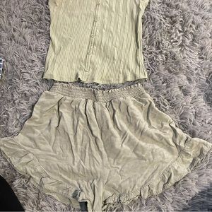Girls Size 10-12 ~ Art Class Outfit ~ Worn Once ~ Light Avocado Green